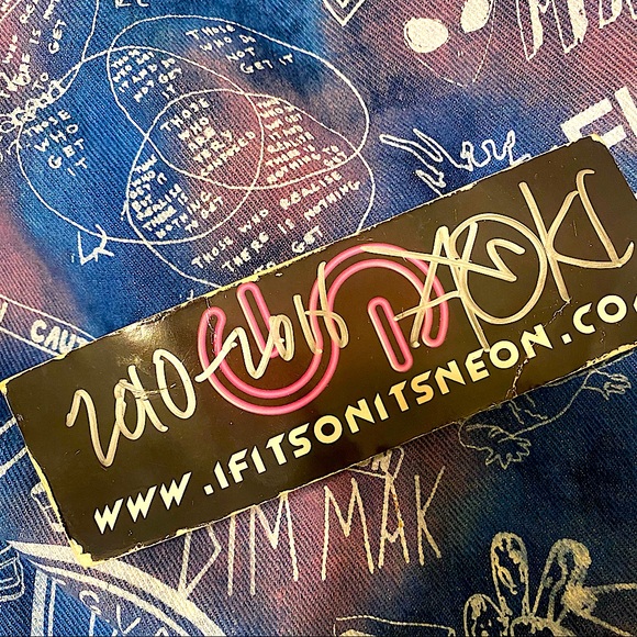 1/1 Fig & Viper x Up All Night x Dim Mak Jean Tote (+ signed Steve Aoki ticket) - Picture 6 of 13